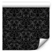 Wallpaper Strong Pattern - Shapes With a Floral Motif on a Black Background 149875 additionalThumb 6