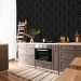 Wallpaper Strong Pattern - Shapes With a Floral Motif on a Black Background 149875 additionalThumb 9
