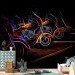 Wall Mural Neon Motorcycles - Race, Starting Position, Colorful Design 150575 additionalThumb 8