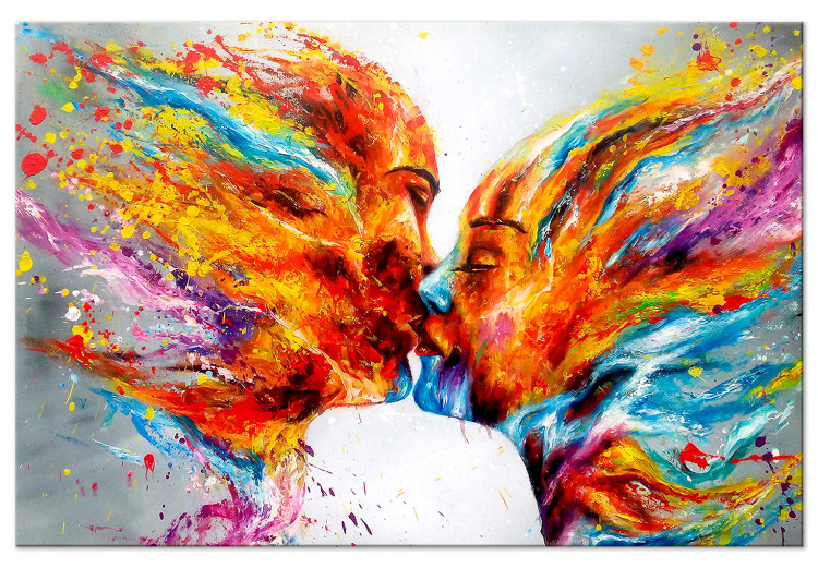 Acrylic print Fiery Kiss [Glass] 150875 additionalImage 2