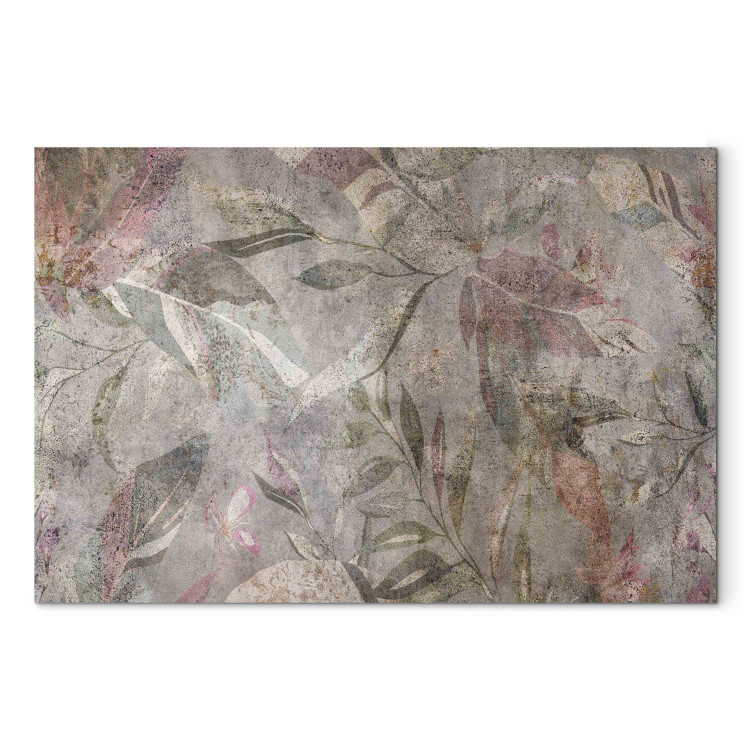Large canvas print The Colors of Venetian Frescoes - A Plant Composition on a Brown Background [Large Format] 151175