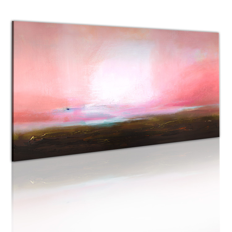 Canvas Print Distant Horizon (1-piece) - abstract background with pink sky 46575 additionalImage 2
