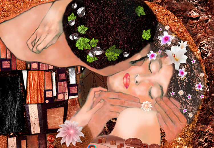 Canvas Klimt inspiration - The Color of Love 64575 additionalImage 5