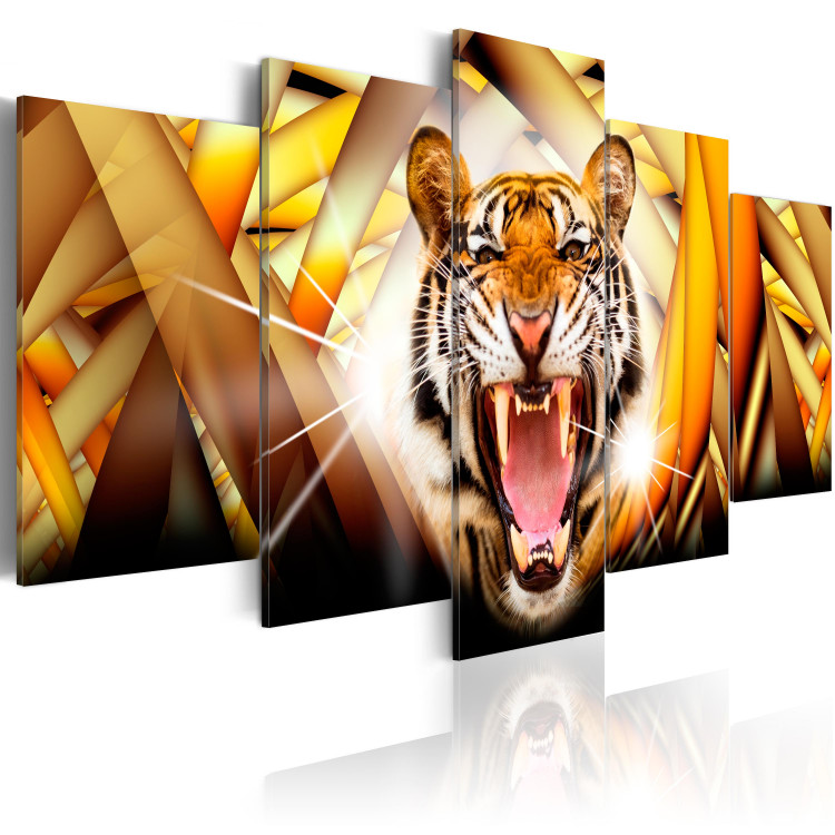Canvas Art Print Energy of Tiger 68575 additionalImage 2