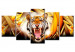 Canvas Art Print Energy of Tiger 68575