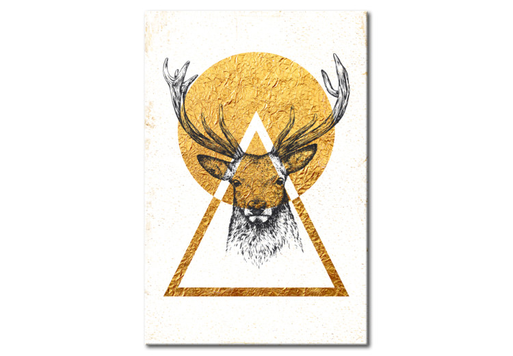 Canvas Art Print My Home: Golden Deer 76875