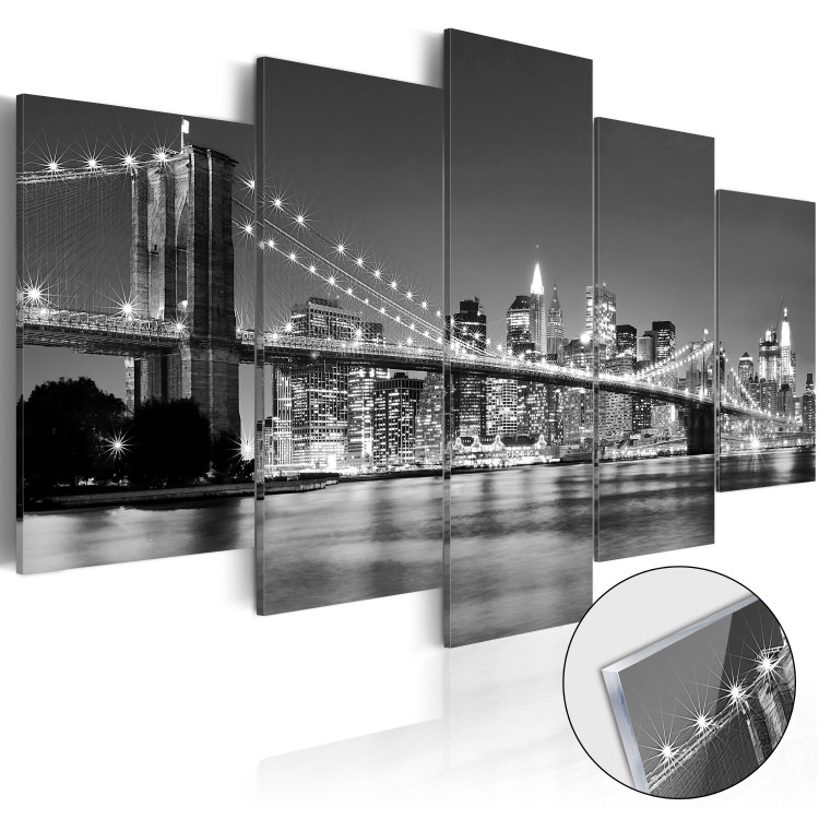 Print On Glass Dream about New York [Glass] 92575