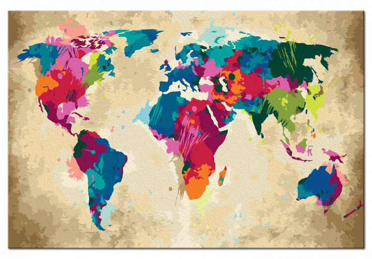 Paint by number World Map (Colourful) 107485 additionalImage 4