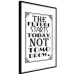 Poster The Future Starts Today Not Tomorrow - motivational black and white text 114685 additionalThumb 11