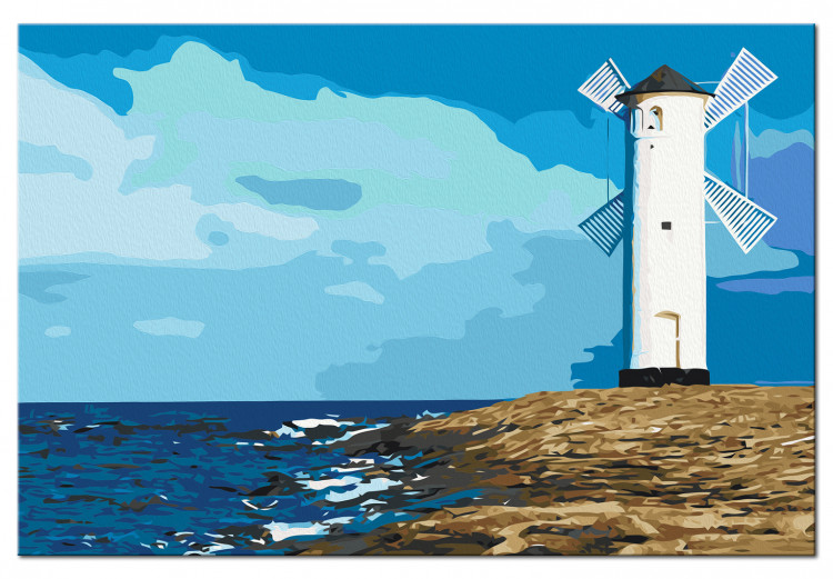 Paint by number Lighthouse with Windmill 117185 additionalImage 6