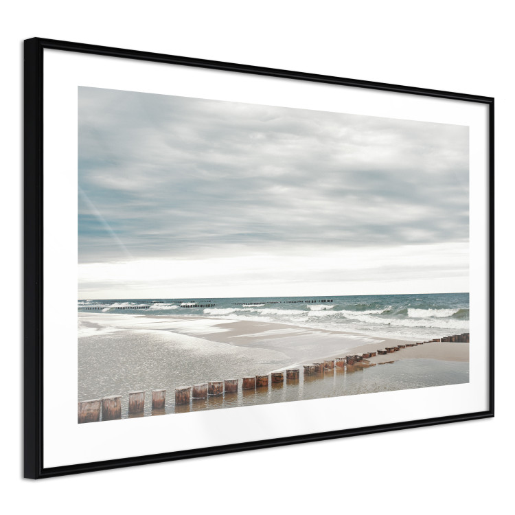 Poster Baltic Sea - Scandinavian beach landscape with turbulent waves 117285 additionalImage 13