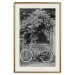 Wall Poster Bicycle and Flowers - black and white urban landscape with a bike on the street 117785 additionalThumb 19