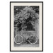 Wall Poster Bicycle and Flowers - black and white urban landscape with a bike on the street 117785 additionalThumb 18