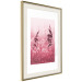 Poster Ruby Spikes - simple composition with field plants in pink tones 119185 additionalThumb 2