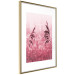 Poster Ruby Spikes - simple composition with field plants in pink tones 119185 additionalThumb 14