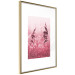 Poster Ruby Spikes - simple composition with field plants in pink tones 119185 additionalThumb 6