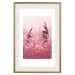 Poster Ruby Spikes - simple composition with field plants in pink tones 119185 additionalThumb 23