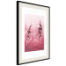 Poster Ruby Spikes - simple composition with field plants in pink tones 119185 additionalThumb 3