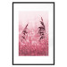 Poster Ruby Spikes - simple composition with field plants in pink tones 119185 additionalThumb 16