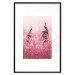 Poster Ruby Spikes - simple composition with field plants in pink tones 119185 additionalThumb 25