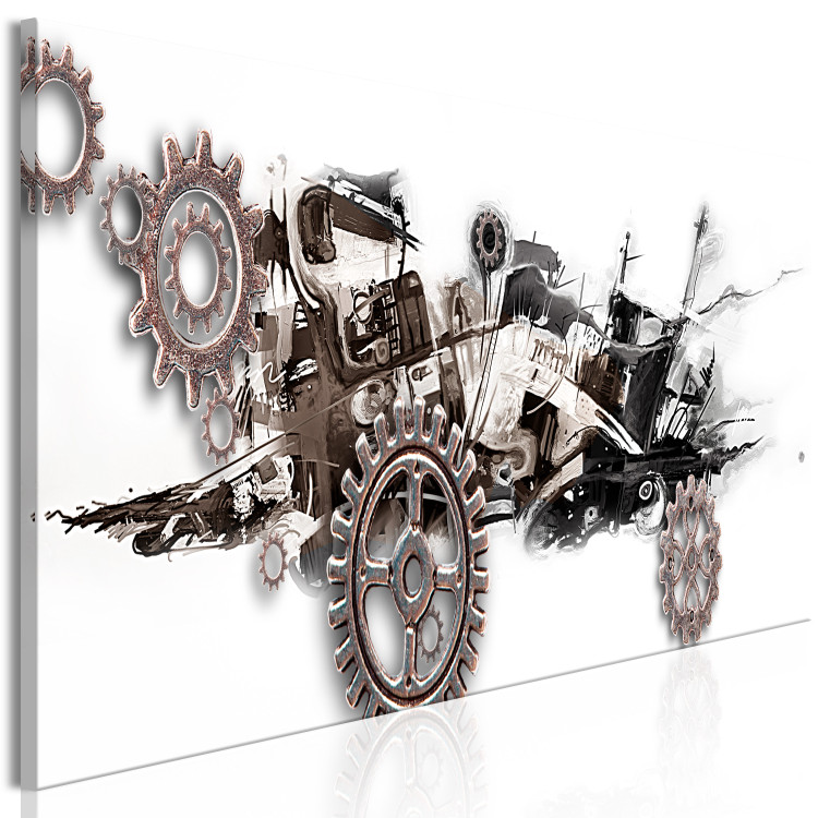 Canvas Steampunk creature - abstract machine with metal gears 121985 additionalImage 2