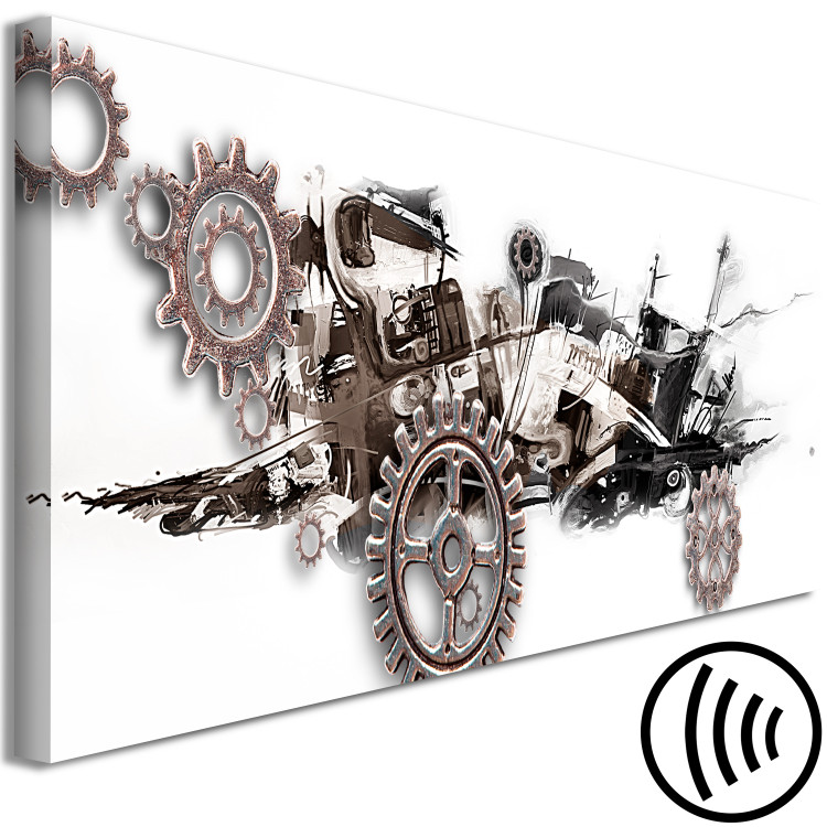 Canvas Steampunk creature - abstract machine with metal gears 121985 additionalImage 6