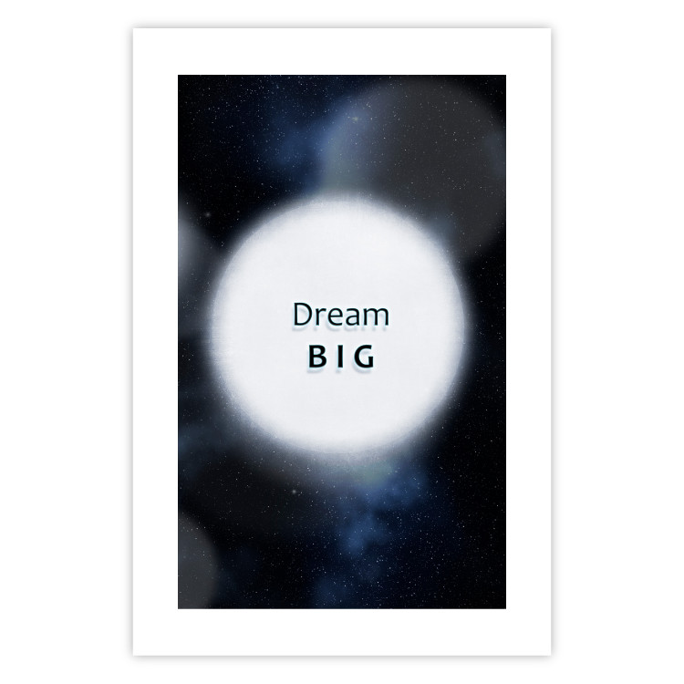 Poster Power of Dreams - English inscription in a circle against a starry sky 122285 additionalImage 25