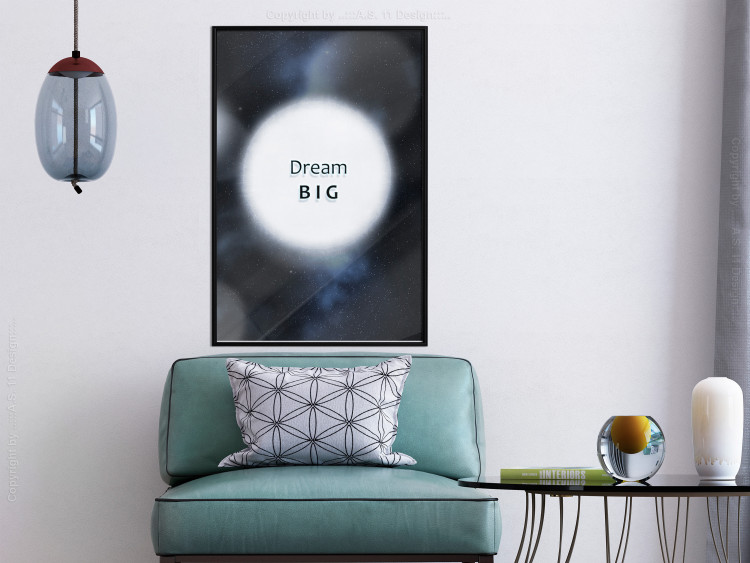 Poster Power of Dreams - English inscription in a circle against a starry sky 122285 additionalImage 9