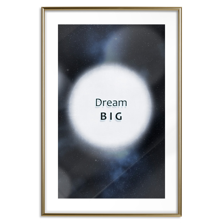 Poster Power of Dreams - English inscription in a circle against a starry sky 122285 additionalImage 14