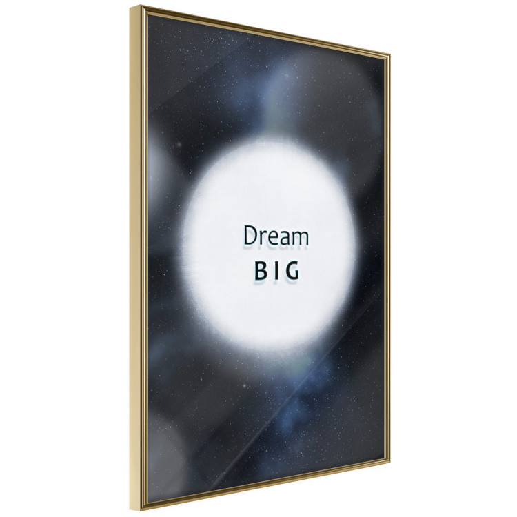 Poster Power of Dreams - English inscription in a circle against a starry sky 122285 additionalImage 2