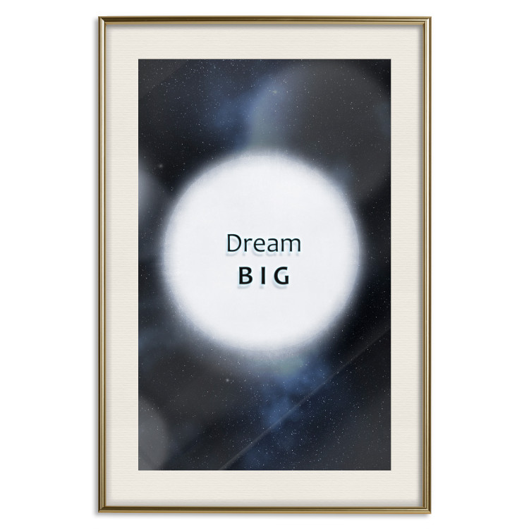 Poster Power of Dreams - English inscription in a circle against a starry sky 122285 additionalImage 19