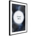 Poster Power of Dreams - English inscription in a circle against a starry sky 122285 additionalThumb 3