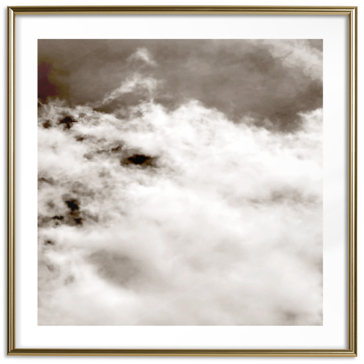 Poster Fleeting Moments - black and white sky landscape overlooking clouds 122685 additionalImage 16