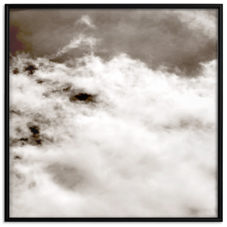Poster Fleeting Moments - black and white sky landscape overlooking clouds 122685 additionalImage 24