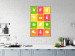 Poster Colorful Fruits - board with colorful squares and fruit graphics 123585 additionalThumb 5