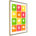 Poster Colorful Fruits - board with colorful squares and fruit graphics 123585 additionalThumb 6