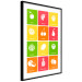 Poster Colorful Fruits - board with colorful squares and fruit graphics 123585 additionalThumb 11
