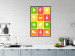 Poster Colorful Fruits - board with colorful squares and fruit graphics 123585 additionalThumb 5