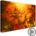 Canvas Autumn oak leaves - photograph of golden leaves in the rays of the sun 123785 additionalThumb 6