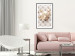 Poster Diamond Lilies - lily flower against white texture with crystals 124485 additionalThumb 4