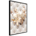 Poster Diamond Lilies - lily flower against white texture with crystals 124485 additionalThumb 10