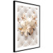Poster Diamond Lilies - lily flower against white texture with crystals 124485 additionalThumb 11