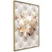 Poster Diamond Lilies - lily flower against white texture with crystals 124485 additionalThumb 12