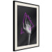 Wall Poster Hand and Triangle - black and white hand with a fancy neon triangle 125085 additionalThumb 3