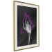 Wall Poster Hand and Triangle - black and white hand with a fancy neon triangle 125085 additionalThumb 2