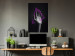 Wall Poster Hand and Triangle - black and white hand with a fancy neon triangle 125085 additionalThumb 17