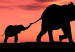 Large canvas print Evening Elephant Walk [Large Format] 125585 additionalThumb 5
