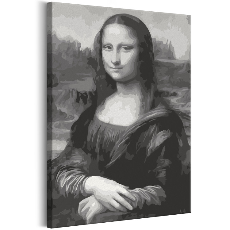 Paint by number Black and White Mona Lisa 127485 additionalImage 4