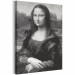 Paint by number Black and White Mona Lisa 127485 additionalThumb 4