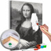 Paint by number Black and White Mona Lisa 127485